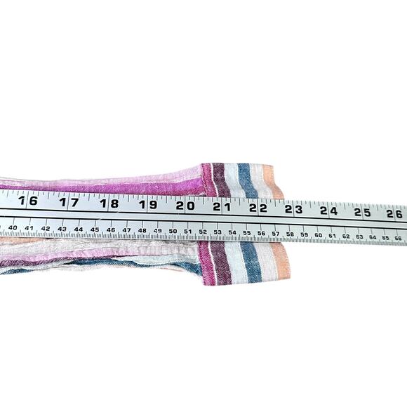 Rails Sydney Top Women’s XS Avila Striped Linen Blend Metallic Thread Button - Picture 11 of 12